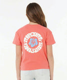 Rip Curl Girls Luxe Surf Standard Tee - Watermelon