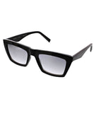 Kendall + Kylie Kamilla Women's Sunglasses - Shiny Black / Silver Flash