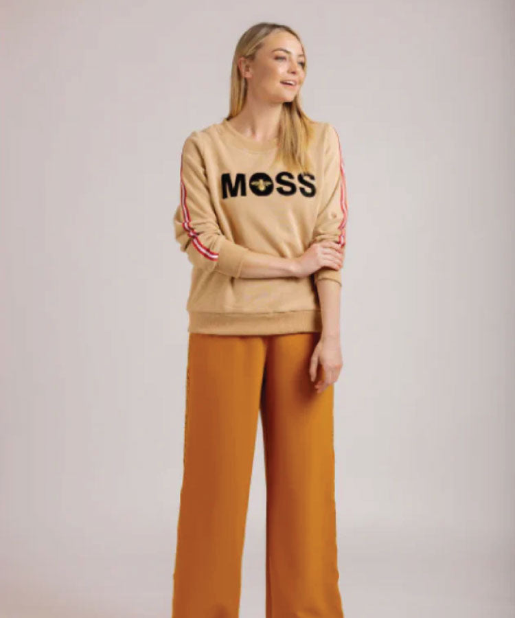 Moss Logo Bee Sweat - Camel