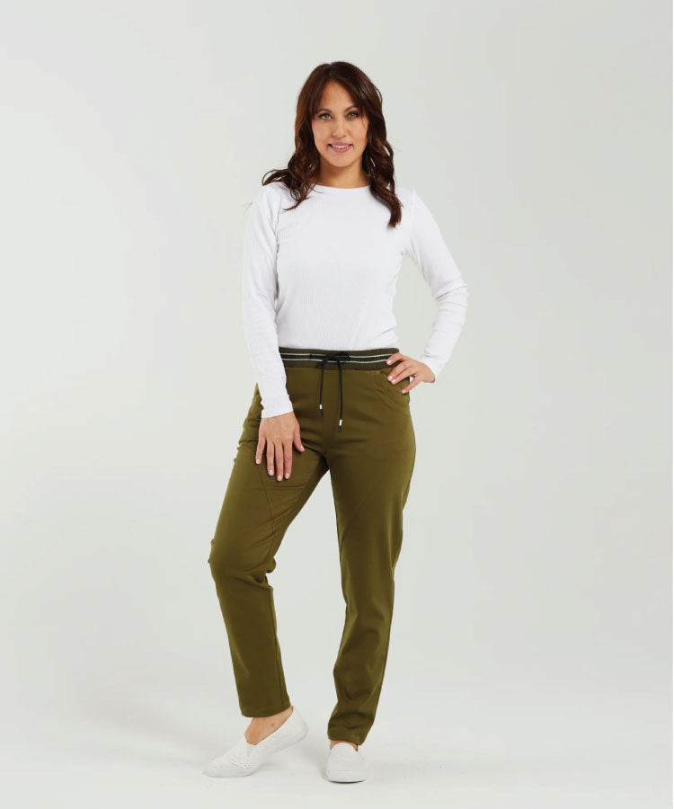 Zafina Zuri Pant - Olive