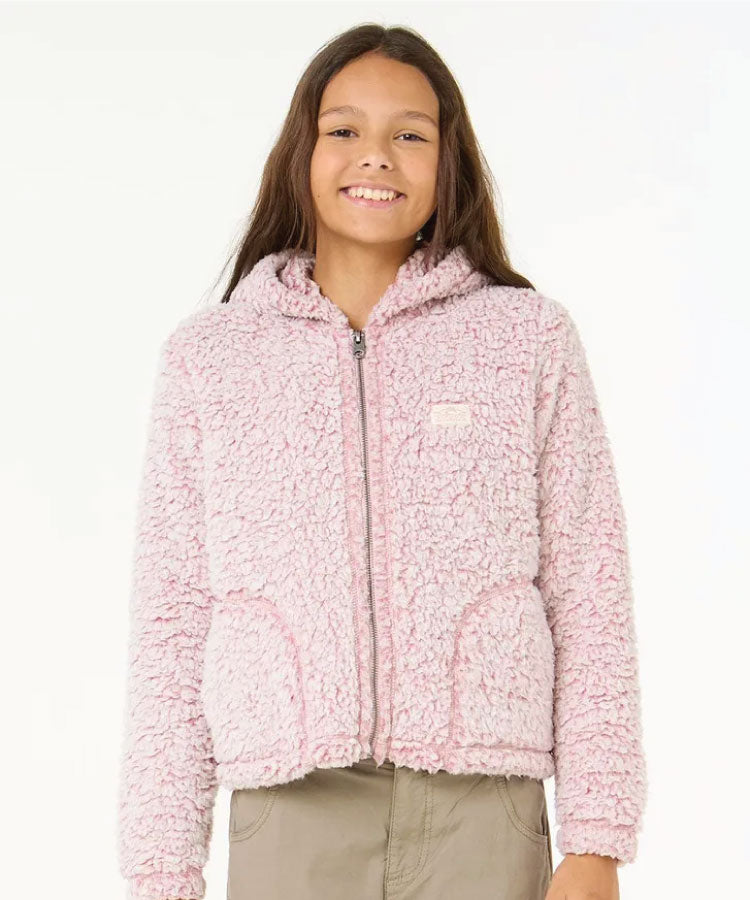 Rip Curl Dark n Stormy Zip Through - Girl - Pink
