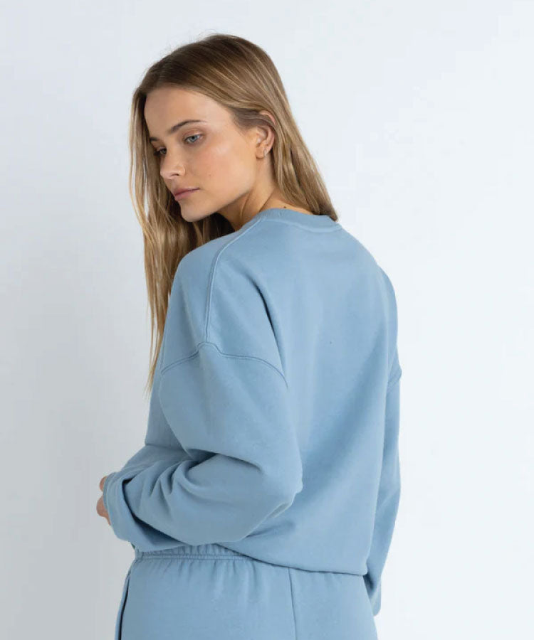 Rhythm Insider Crew Neck Fleece - Dusty Blue