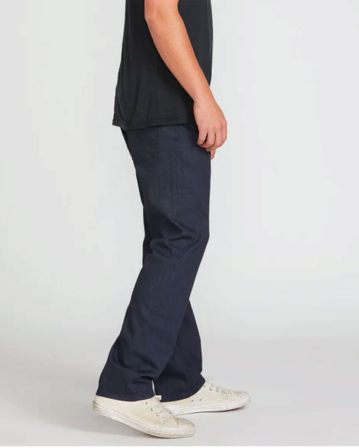 volcom men solver modern fit jeans old town indigo