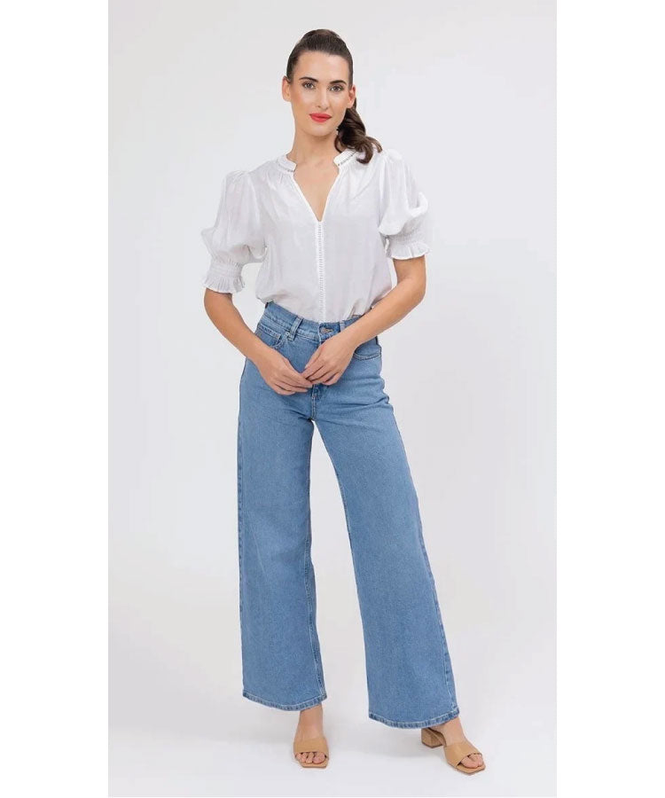 Seeking Lola Addyson Top - White texture