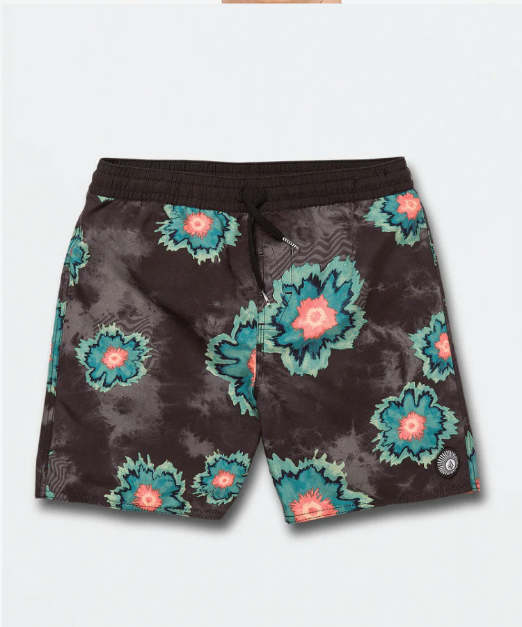 Volcom Boys Medal Petal Trunk - Black