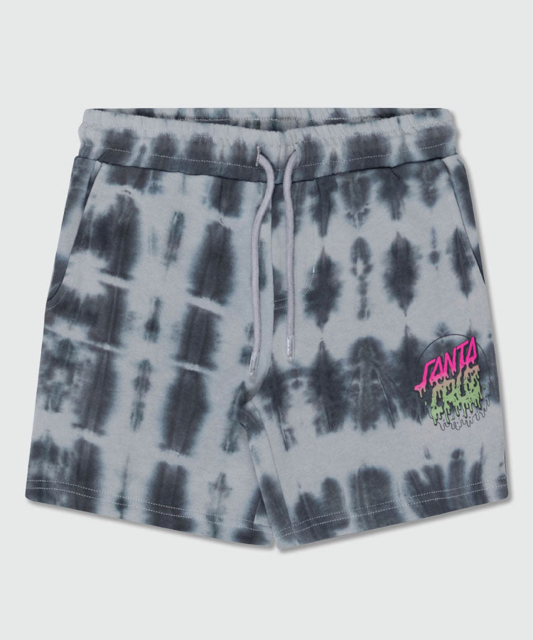 Santa Cruz Rad Dot Hollow Track Short - Black Tie Dye