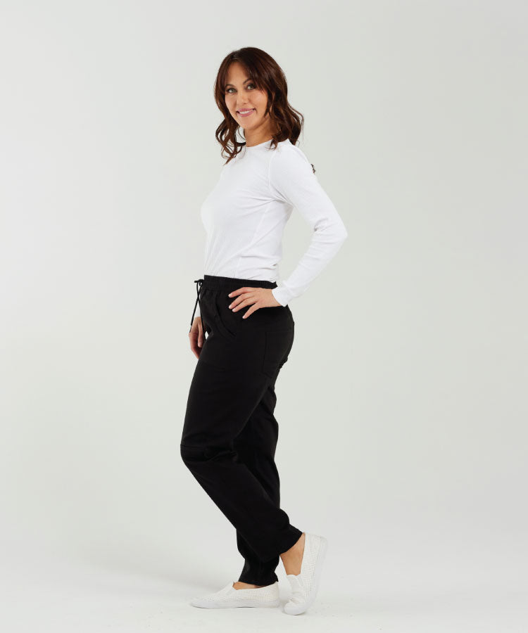 Zafina Vinyl Pant - Black