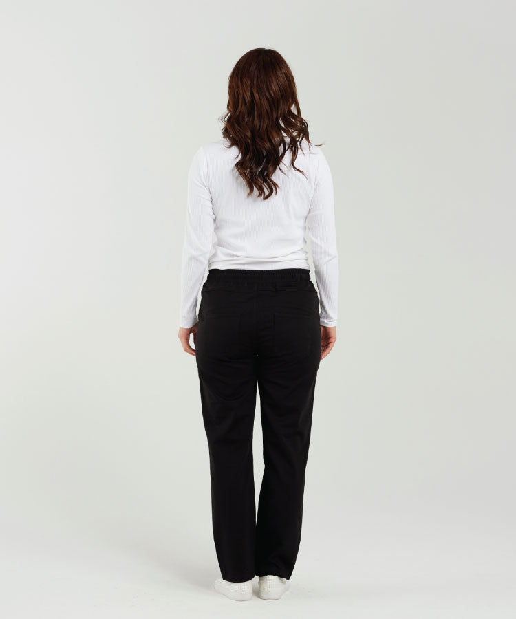 Zafina Vinyl Pant - Black