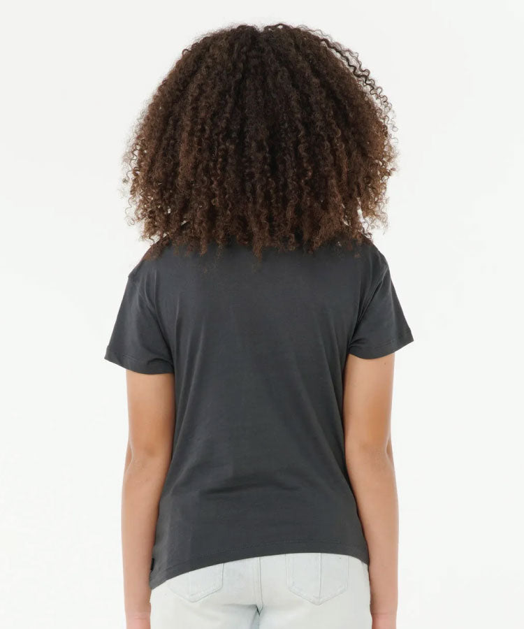 Rip Curl Girls Sunset Skies Art Tee - Washed Black