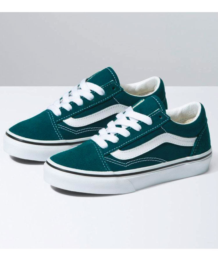 Vans Old Skool Color Theory Kids Shoe - Deep Teal