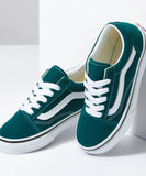 Vans Old Skool Color Theory Kids Shoe - Deep Teal