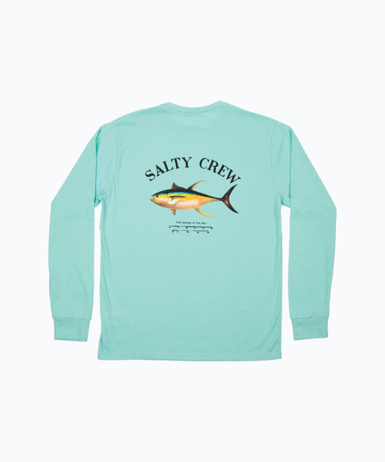 Salty Crew Ahi Mount L/S Tee - Sea Foam