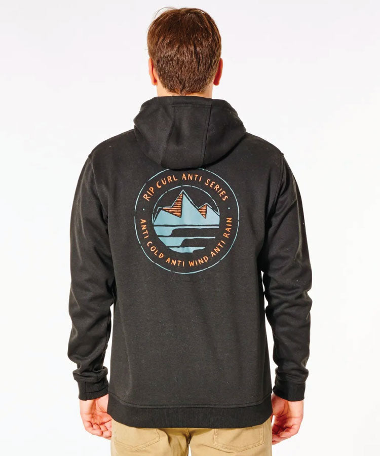 Rip Curl Anti Series Journey Mens Hoodie - Black