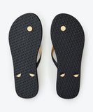 Rip Curl Script Wave Jandal - Black / Gold