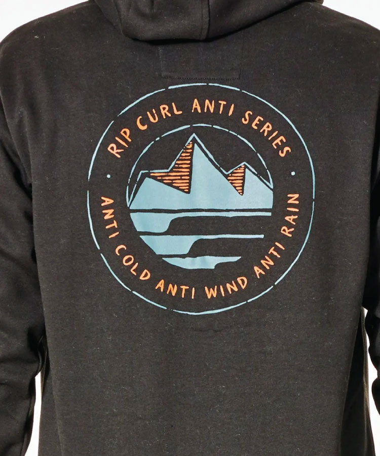 Rip Curl Anti Series Journey Mens Hoodie - Black