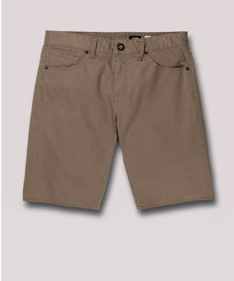 Volcom Solver Lite 5 Pocket Mens Short 19  - Brindle