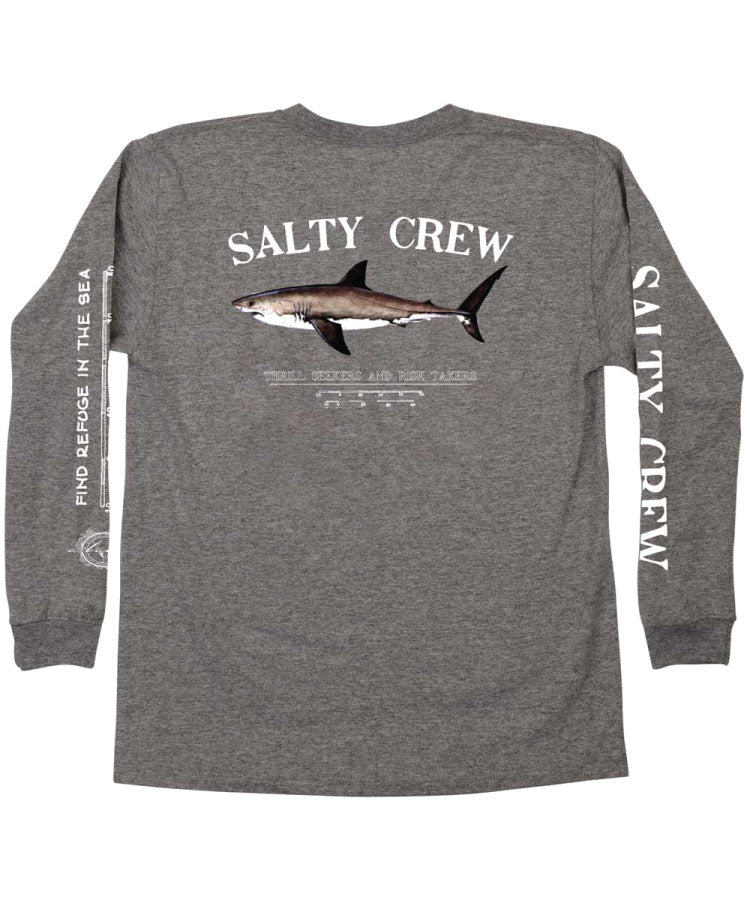 Salty Crew Bruce Boys L/S Tee - Charcoal Heather
