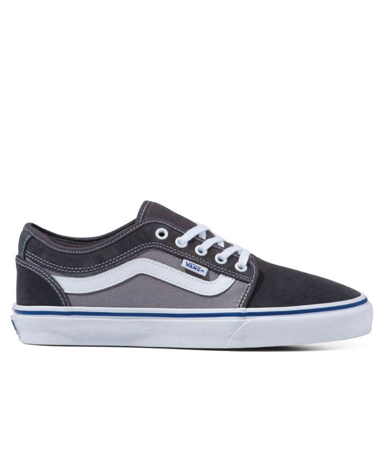 Vans Chukka Low Sidestripe Shoe - Ashphalt / Blue
