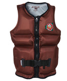 Jetpilot 2023 X1 Boys Sublimated Vest - Coffee