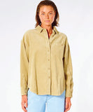 Rip Curl Golden Days Cord Women's Shirt - Khaki