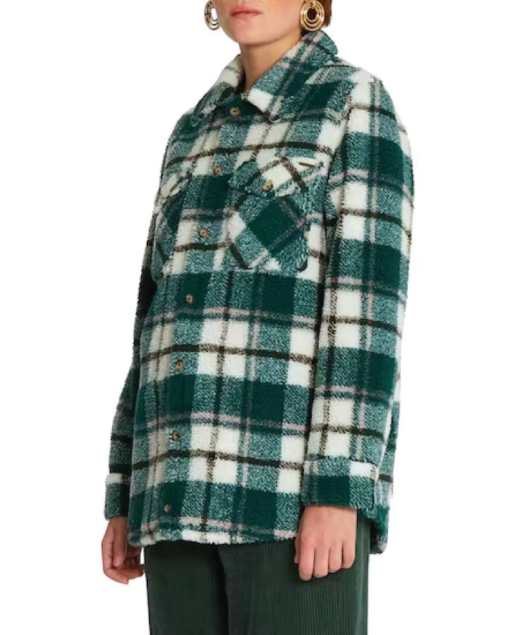 Volcom Silent Sherpa Jacket - Dark Pine