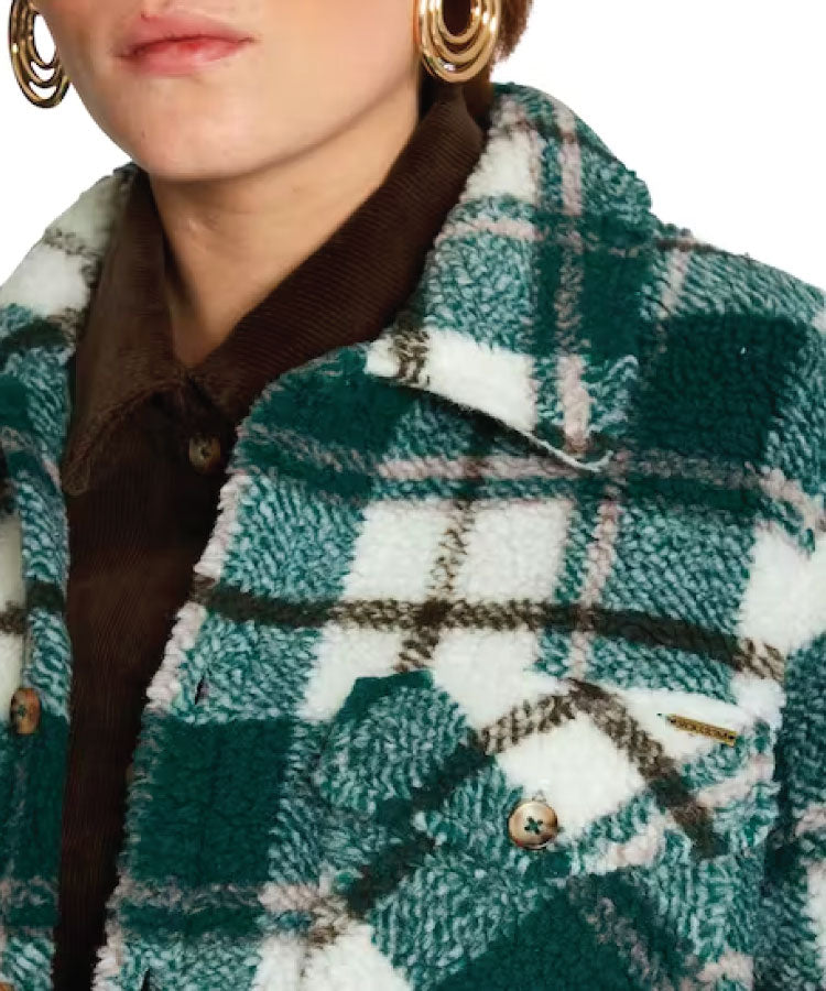 Volcom Silent Sherpa Jacket - Dark Pine