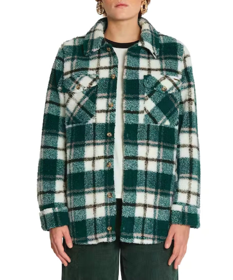 Volcom Silent Sherpa Jacket - Dark Pine
