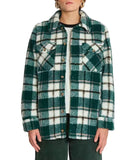 Volcom Silent Sherpa Jacket - Dark Pine