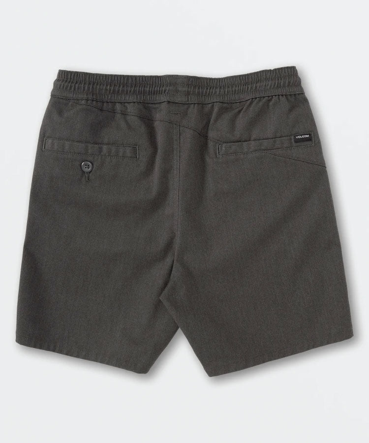 Volcom Boys Youth Frickin Elastic 15" Short - Charcoal Heather