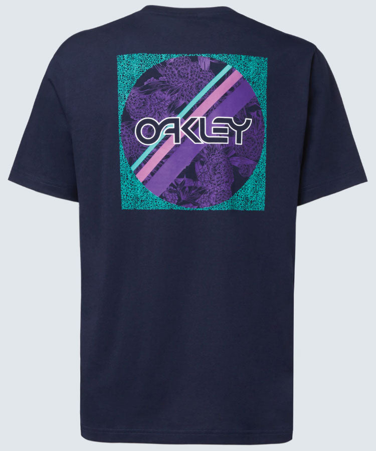 Oakley Rounded Flowers Mens Tee - Fathom