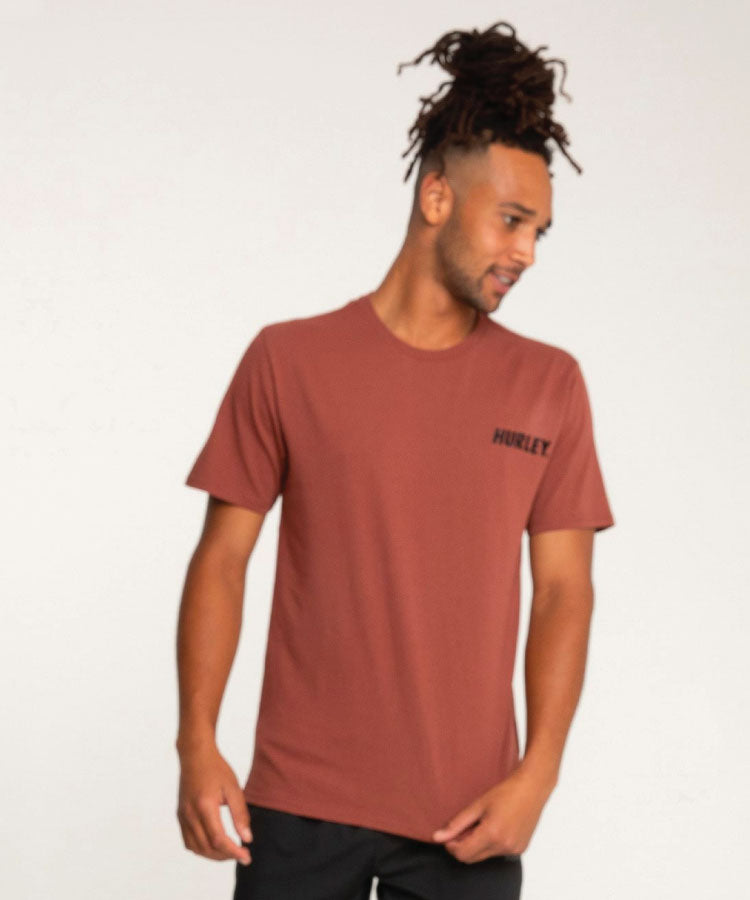 Hurley Everyday Fastlane Mens T-Shirt - Garnet