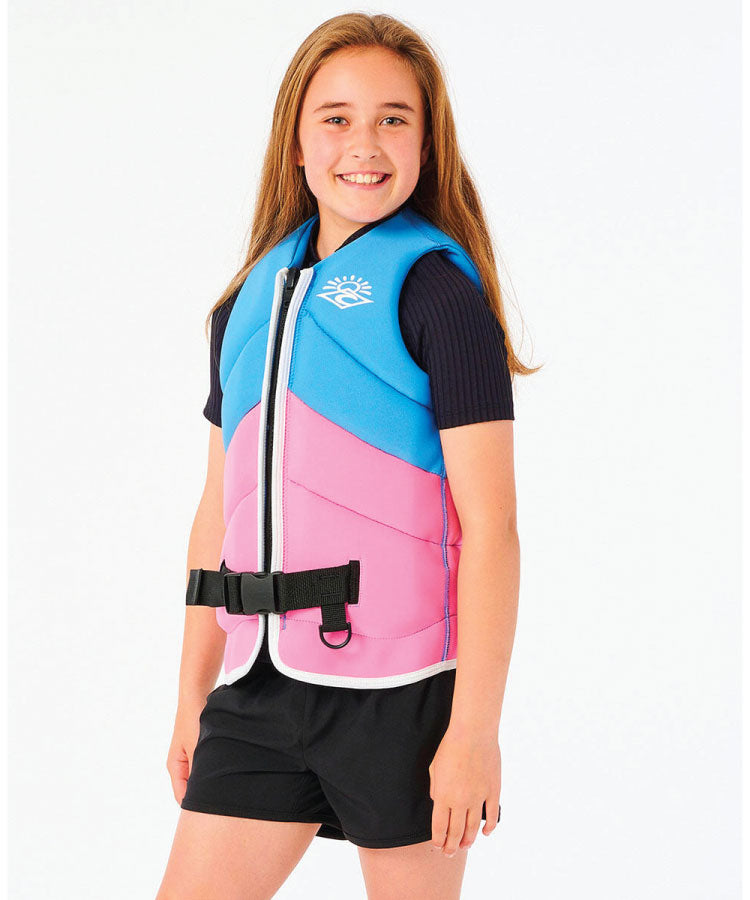 Rip Curl Girls Dawn Patrol Vest - Light Blue