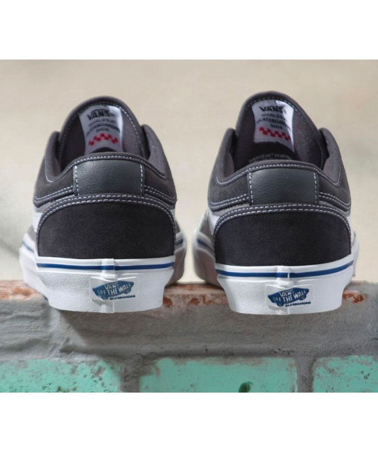 Vans Chukka Low Sidestripe Shoe - Ashphalt / Blue