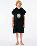Rip Curl Icons Boys Hooded Towel - Black