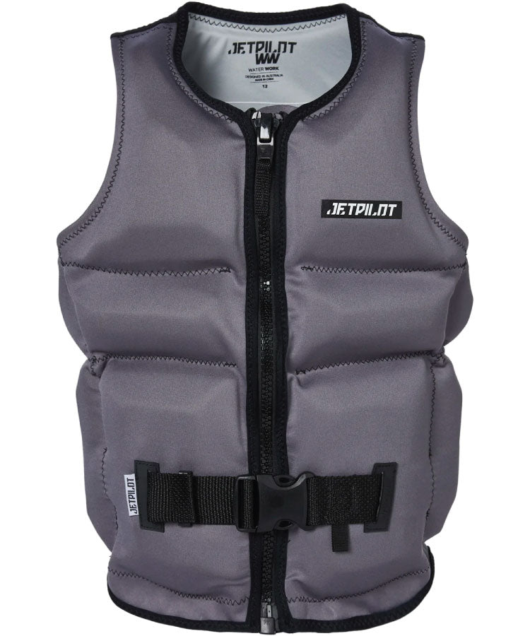Jetpilot 2023 X1 Boys Vest - Charcoal