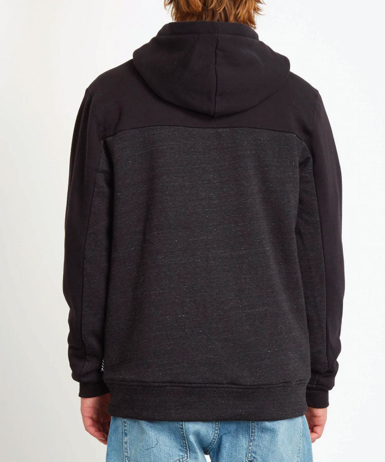 Volcom Single Stone Div Lined Zip-up Hoodie - Heather Black