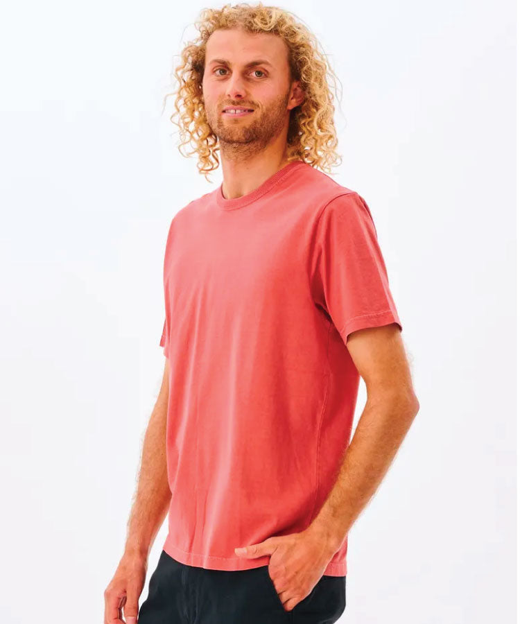 Rip Curl Plain Wash Mens Tee - Dusty Mushroom