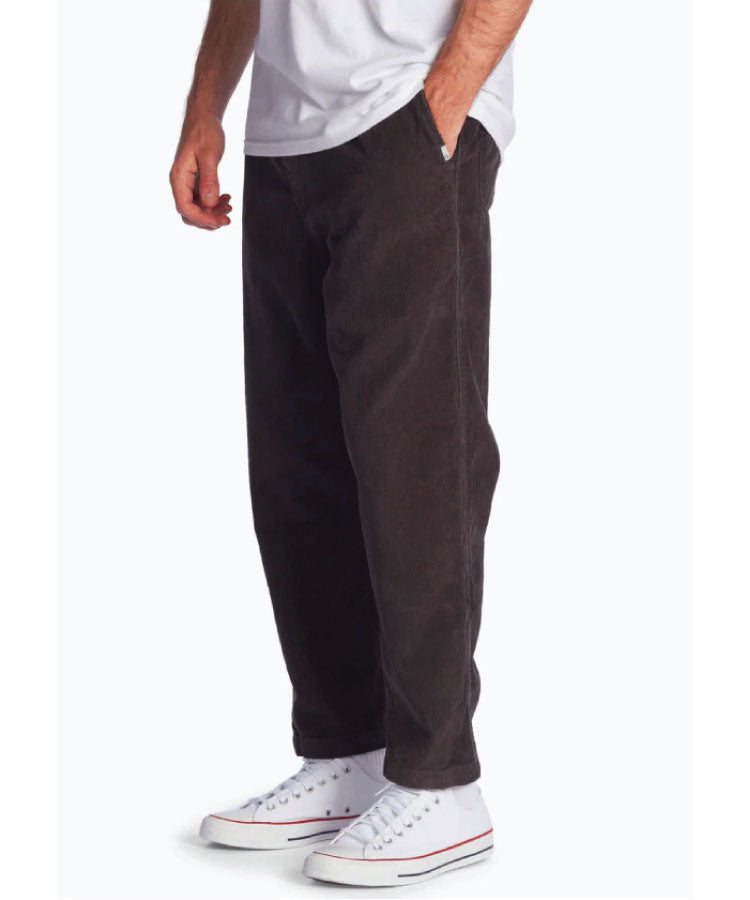 Quiksilver Mens Corduroy Elastic Tracksuit Bottoms - Tarmac