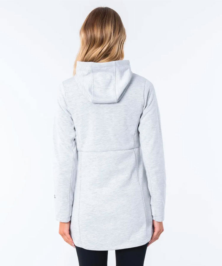 Rip Curl Anti-Series Amplify II Women Zip Hoodie Light Grey Heather