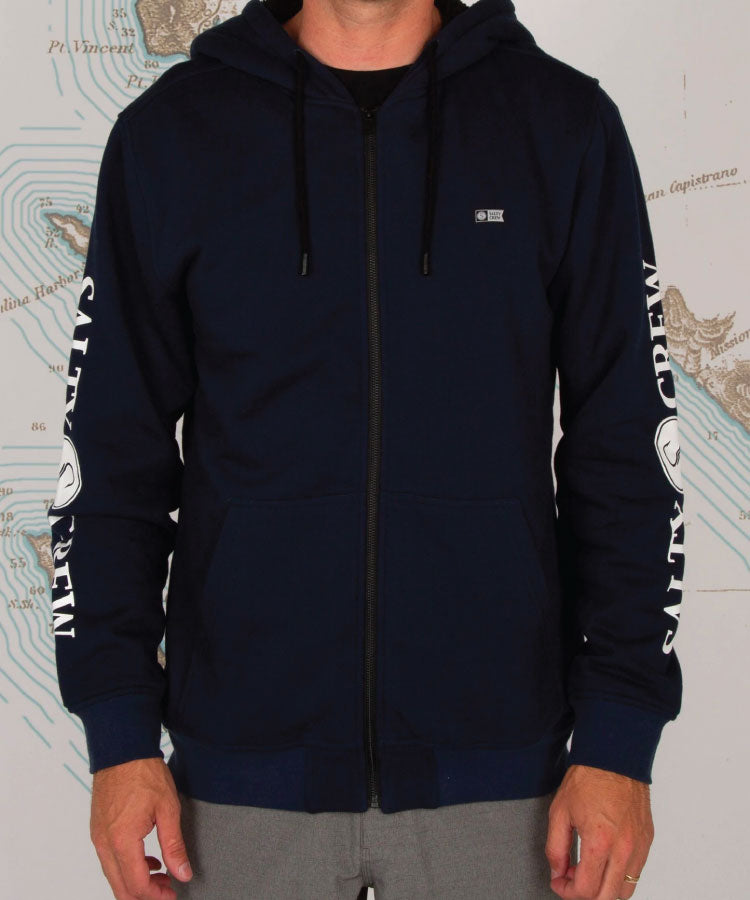 Salty Crew Refuge Sherpa Mens Fleece - Navy