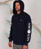 Salty Crew Refuge Sherpa Mens Fleece - Navy
