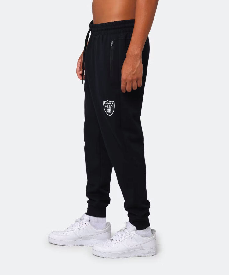 Majestic Raiders Champlain Zip Cuff Jogger Track Pants - Faded Black