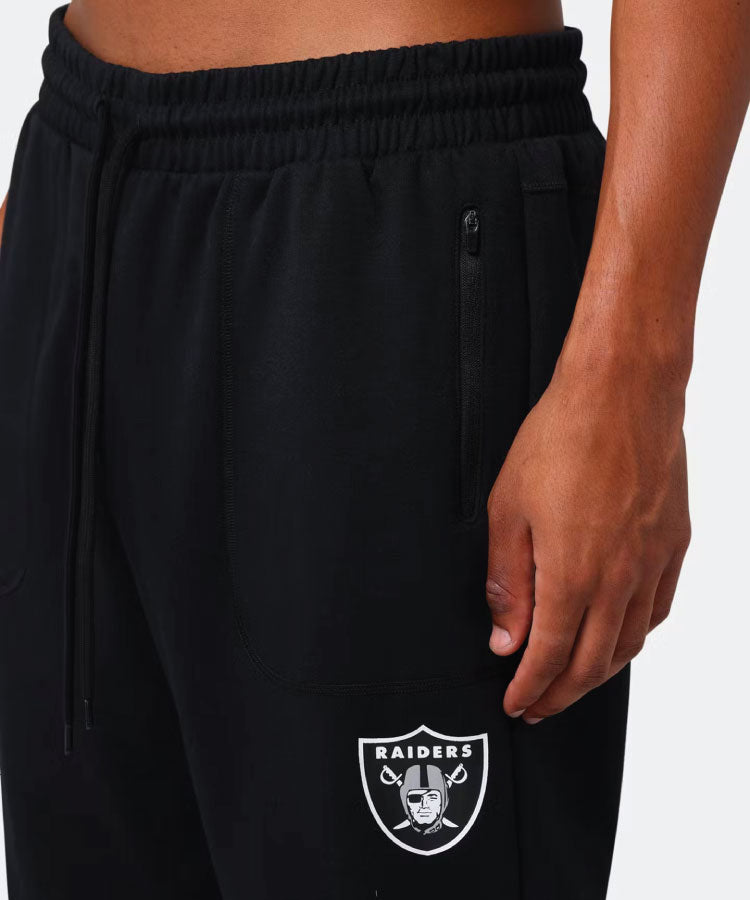 Majestic Raiders Champlain Zip Cuff Jogger Track Pants - Faded Black