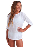 Billabong Girls 6-14 Sol Beach Cover Up - White