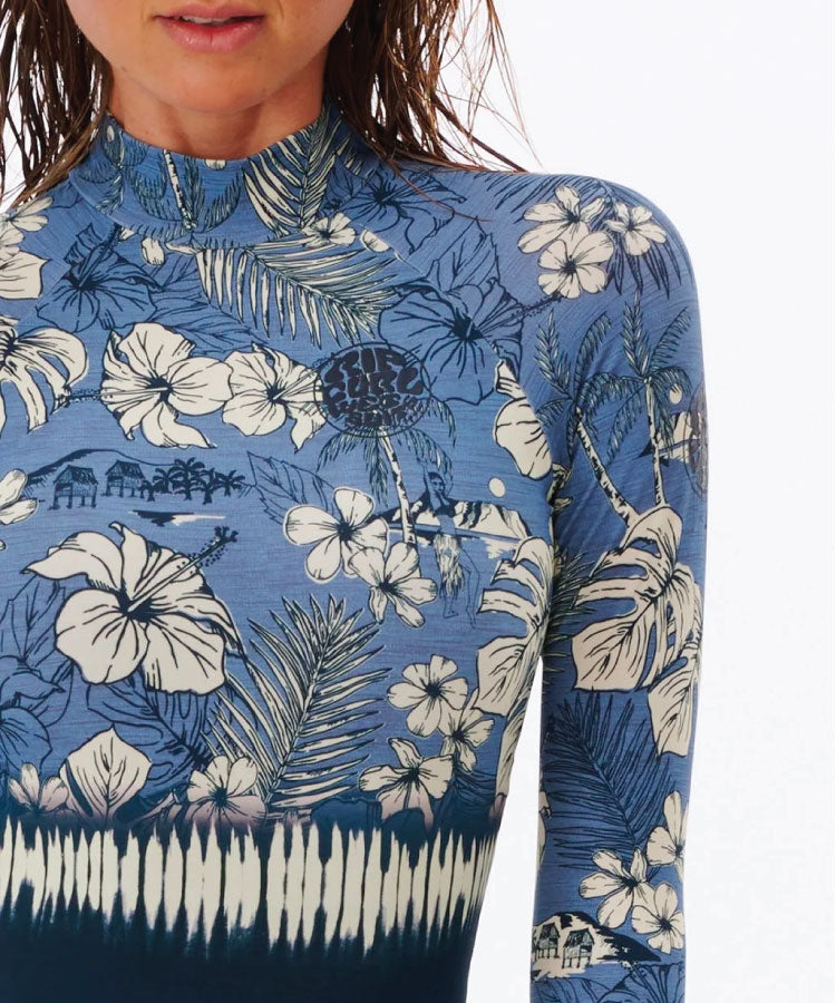 Rip Curl Surf Treehouse UPF Zip Back - Navy
