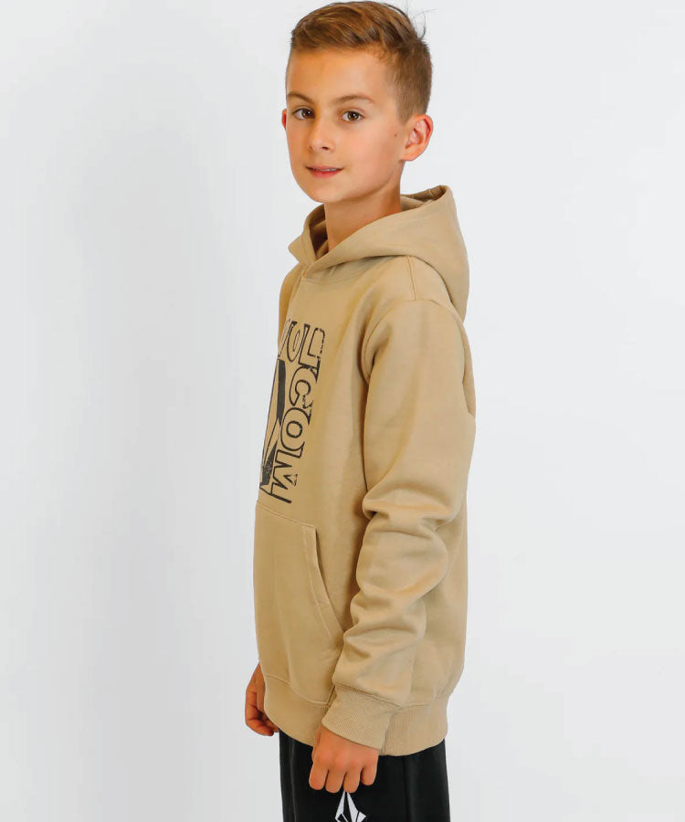 Volcom Boys Youth Stamped Pullover Fleece - Gravel