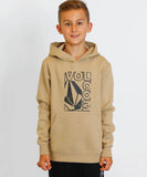 Volcom Boys Youth Stamped Pullover Fleece - Gravel