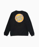 Santa Cruz Girls Flex Dot Crew Neck Black