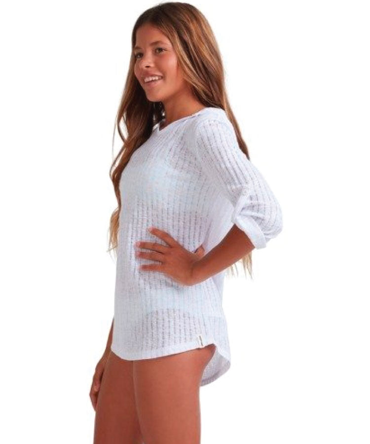Billabong Girls 6-14 Sol Beach Cover Up - White