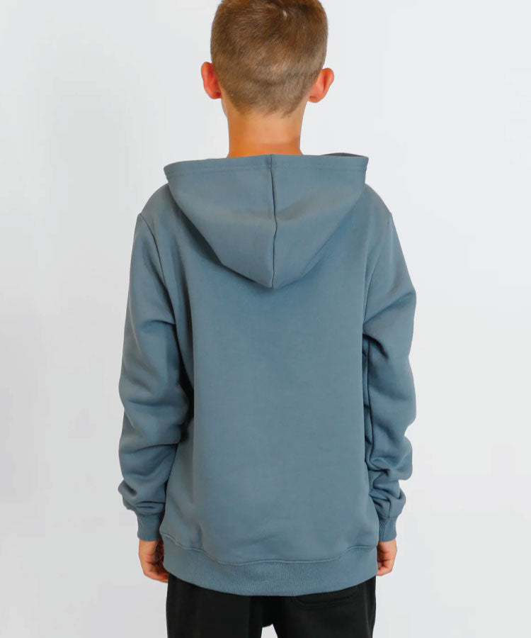 Volcom Boys Youth Boulder Pullover Fleece - Slate Blue Heather